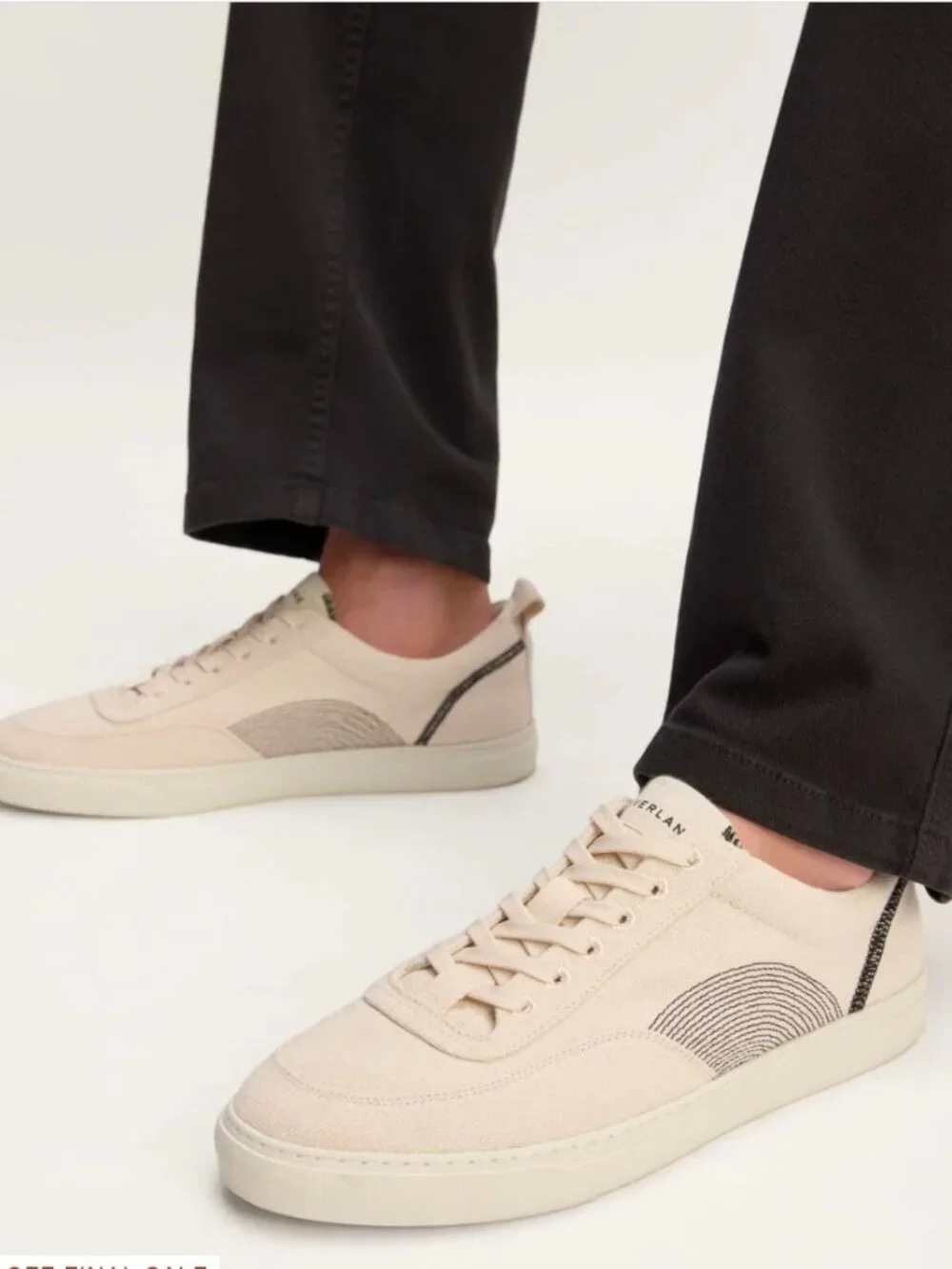 Men's Casual Canvas Sneakers in Beige - Unknown Brand